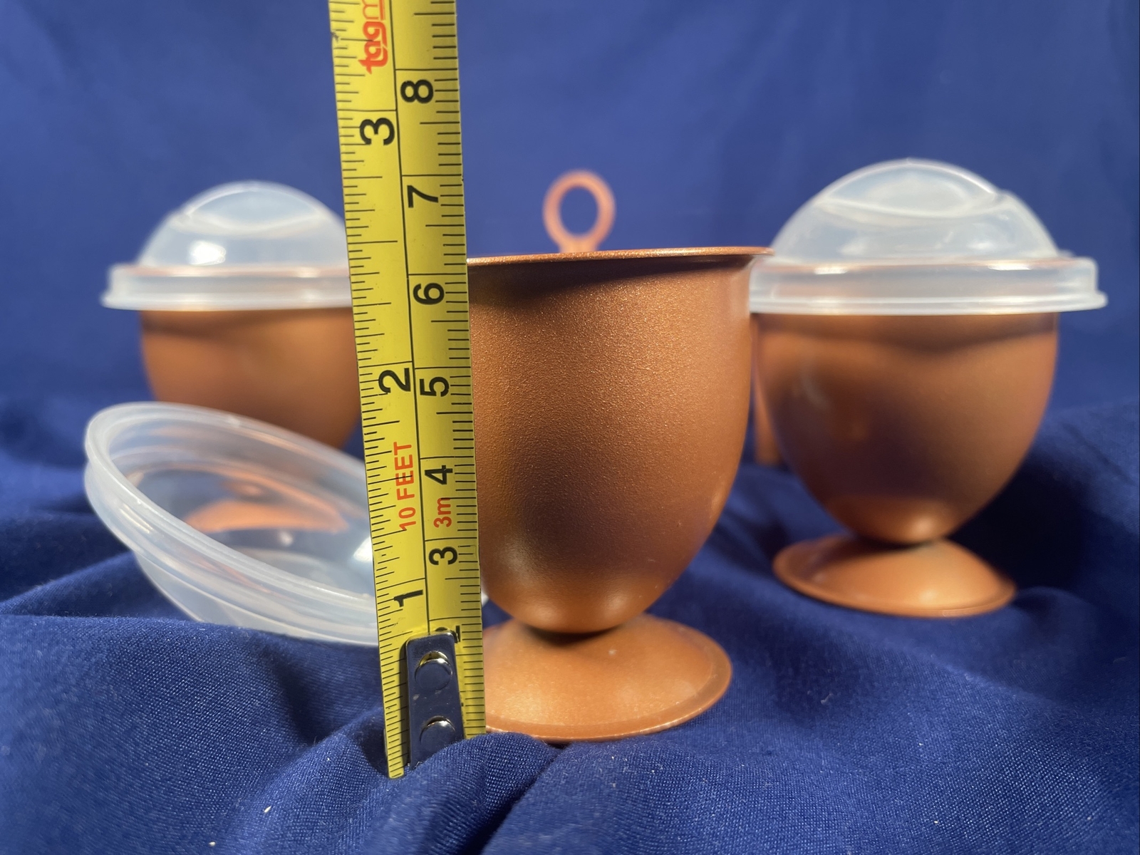 Copper Chef Copper Eggs XL Egg Makers w/Egg Caddy Egg Cups