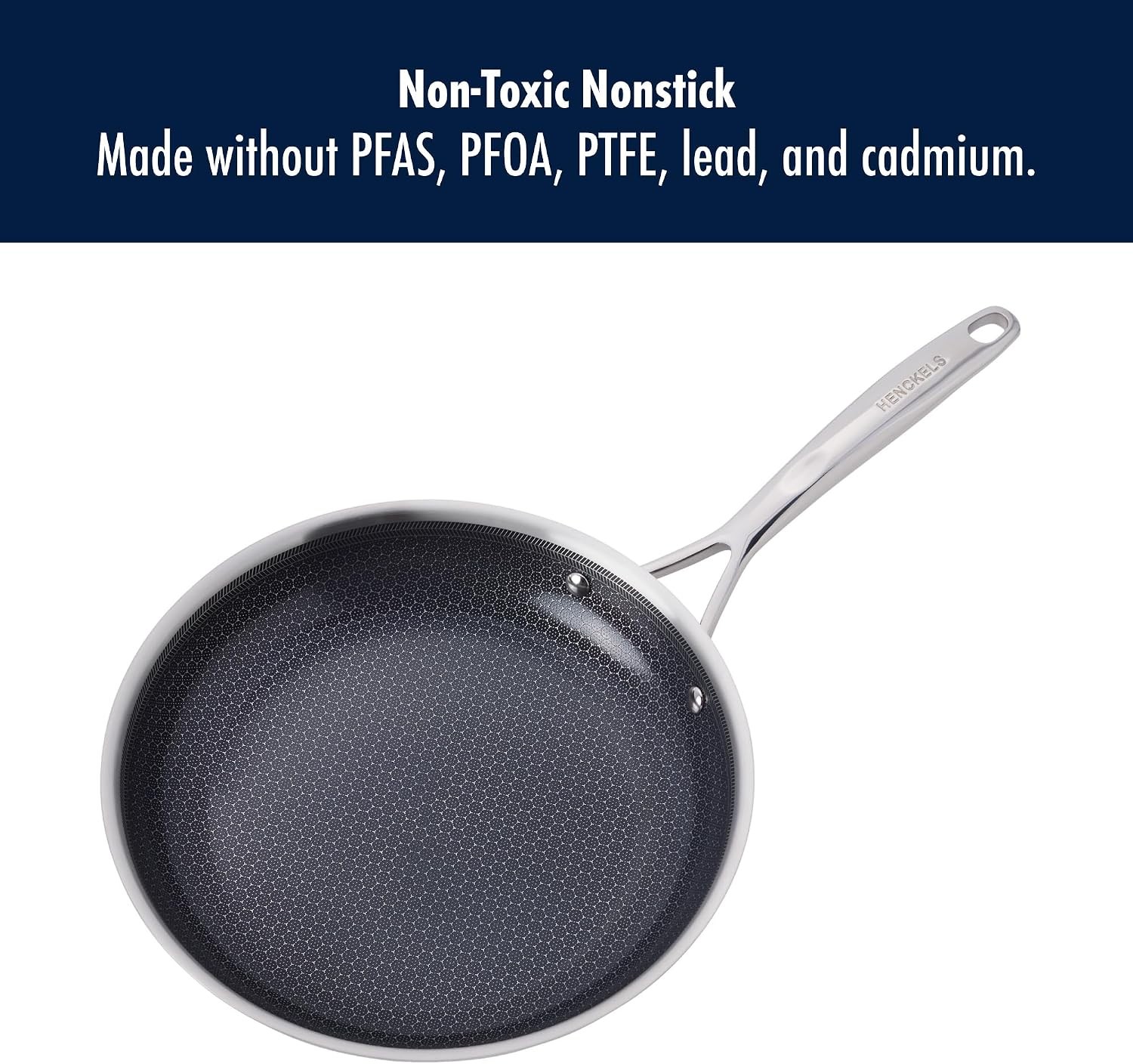 Paradigm 10-Inch Ceramic Fry Pan Oven Safe Up To 500°F | Free of PFAS PFOA PTFE
