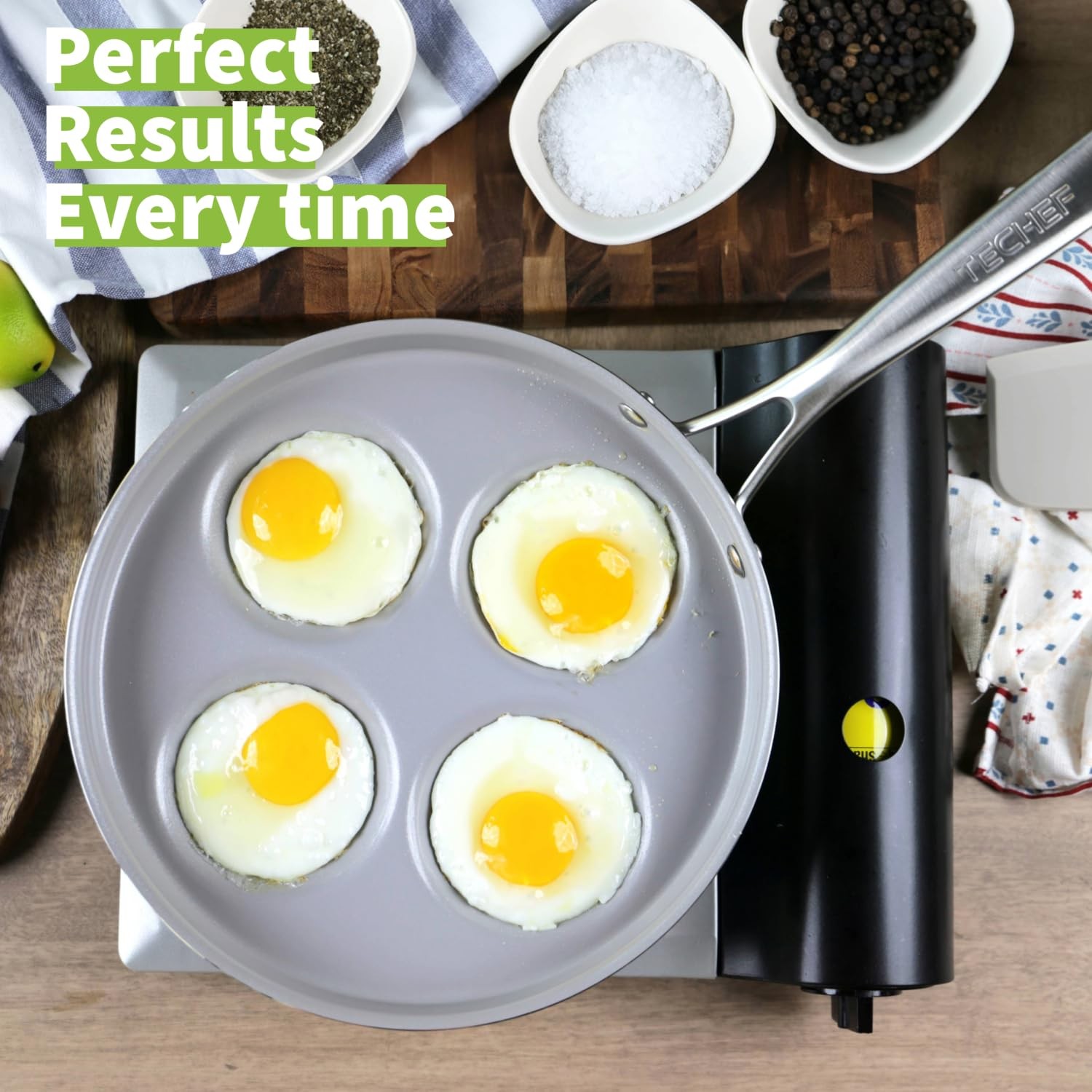10 Inch Kitchen Egg Pan Nonstick Ceramic Coating Heavy Duty Aluminum Cookware