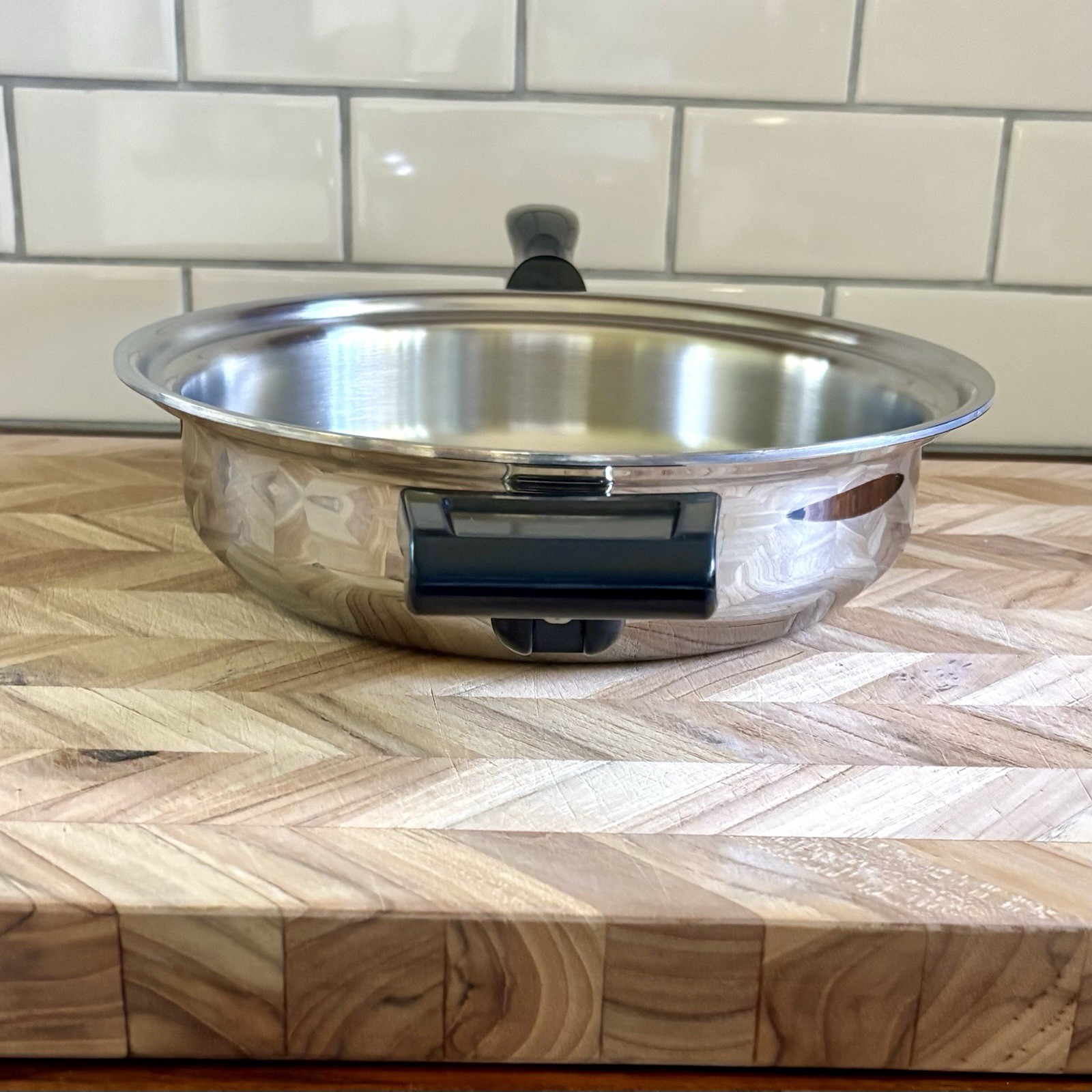Kitchen Craft 10″ Freedom Skillet 2.3 qt Stainless Steel Made in USA – No Lid