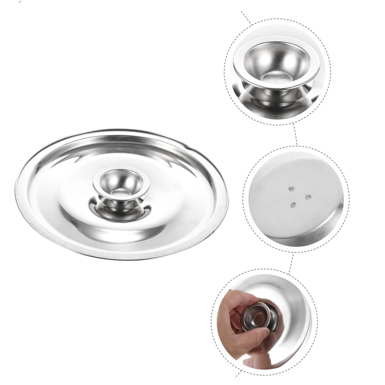 Universal Lid – Pots Lid Cover Stainless Steel Lid Fits All 7 Inch to 8 Inch …