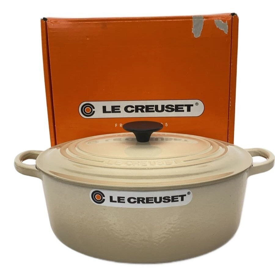 Le Creuset Oval Casserole Cocotte 27cm 4.2L 4-1/4qt Dune Enamel Cast Iron
