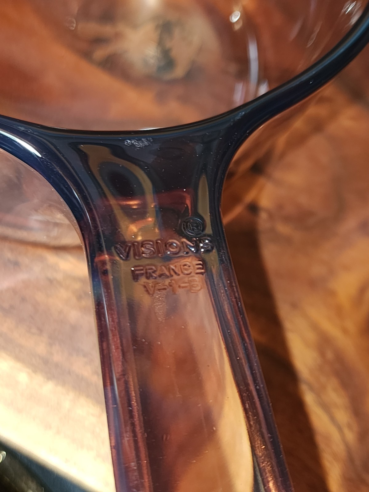 1970’s Visions Corning 1 Liter Saucepan V-1-B With Pyrex Lid P-8-1C Amber France