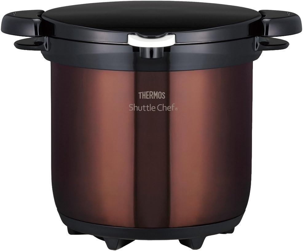 THERMOS Vacuum Insulated Thermal Cooker Shuttle Chef 4.5L – Brown KBG-4500 CBW)