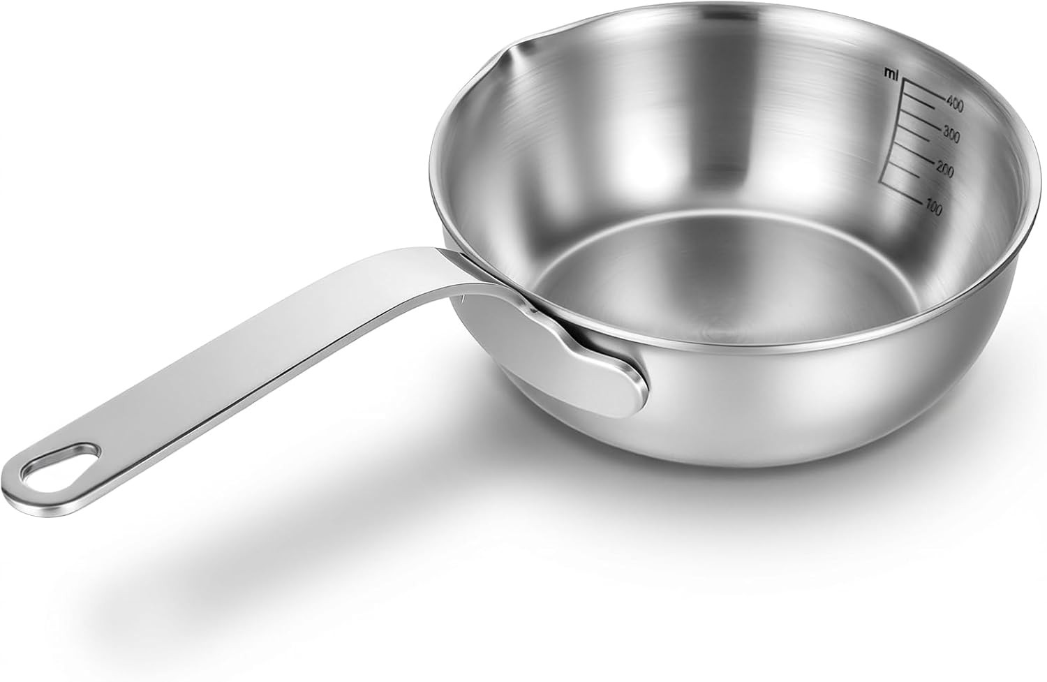 18/10 Stainless Steel Butter Warmer Mini Butter Warmer Milk-Warmer Pot with Pour