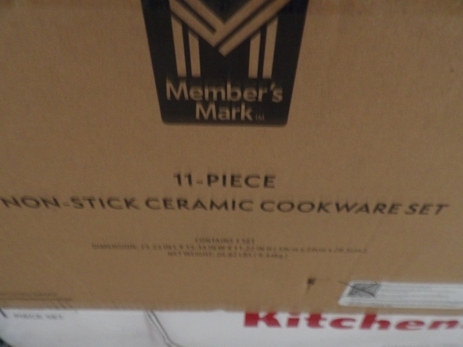Member s Mark 11-Piece Modern Ceramic Cookware Set, Black