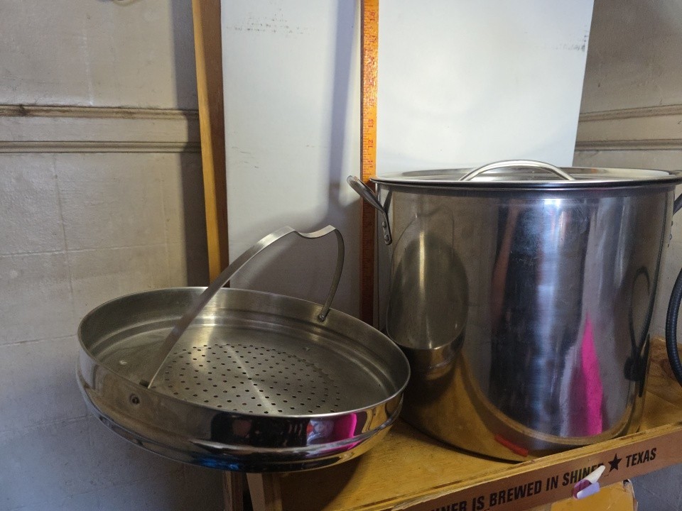 MTI 3PC Large Soup Kettle Stock Pot Strainer And Lid Stainless Steel Canning?