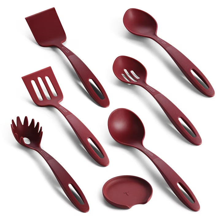 Tramontina Ceramaware 20-Piece Ceramic Nonstick Cookware Set, Wine