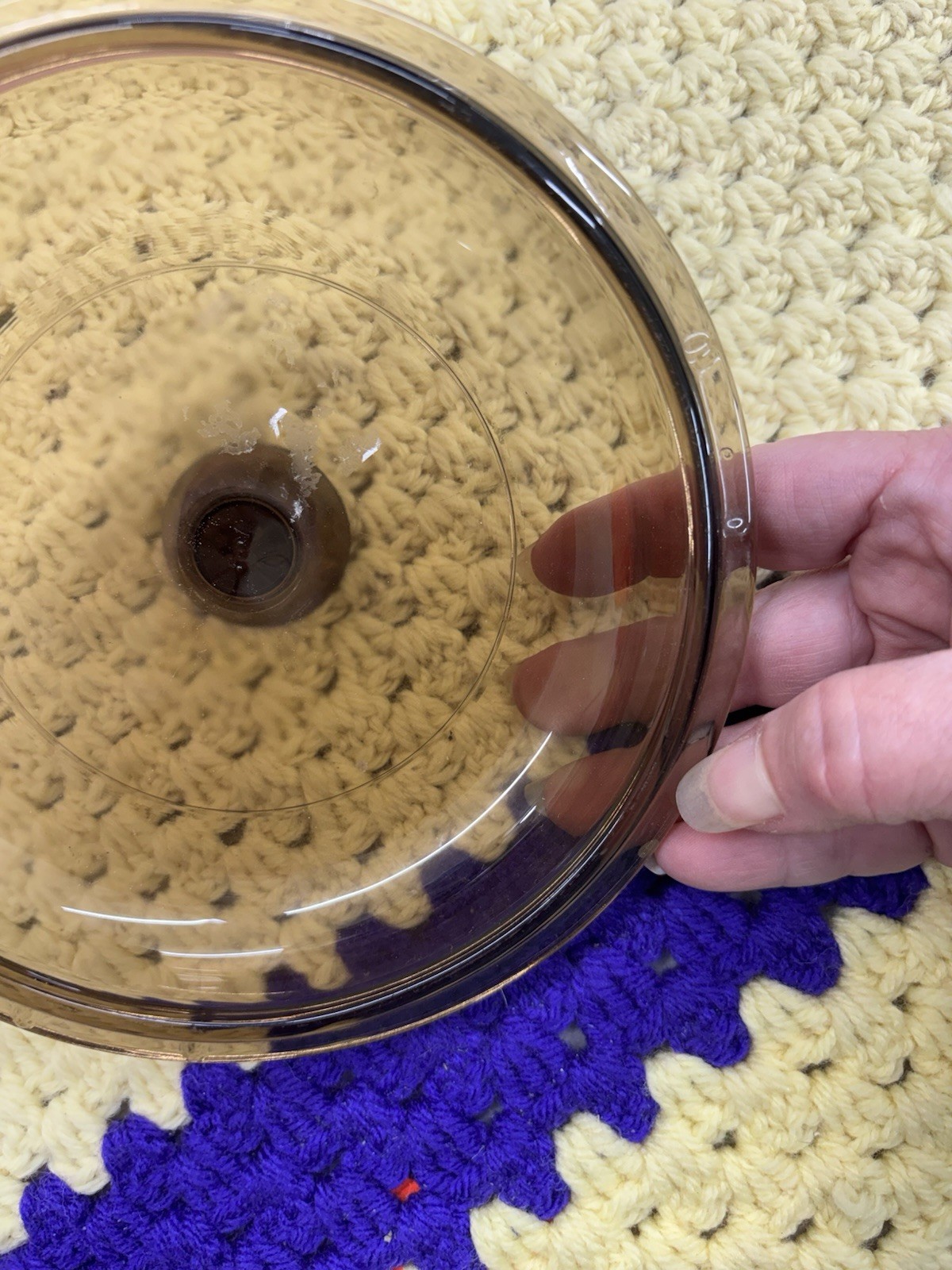 Pyrex Amber Brown Visions Replacement Lid V-1C (6.5”)