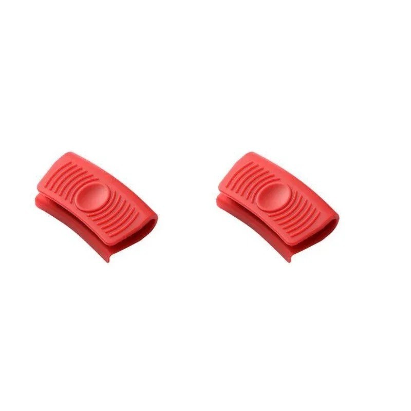 2pcs Silicone Anti-Scald Pot Handle Hot Handle Cover Heat Resistant Pot Clip