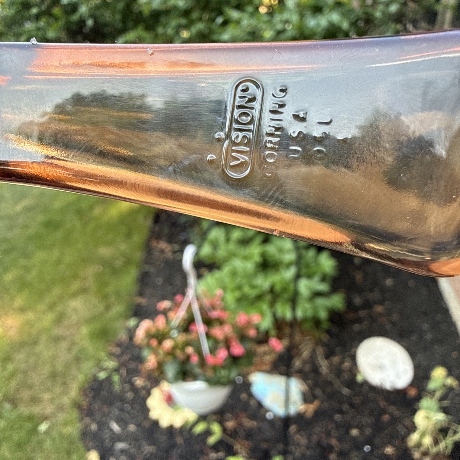 Visions Corning Ware Amber Cookware 0.5 Liter Saucepan Pot with Lid Pyrex P8 1 C