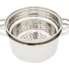 Gold Coast 4 Qt Multi-Cooker Aluminum Stockpot, Pasta Pot Insert and Glass Lid