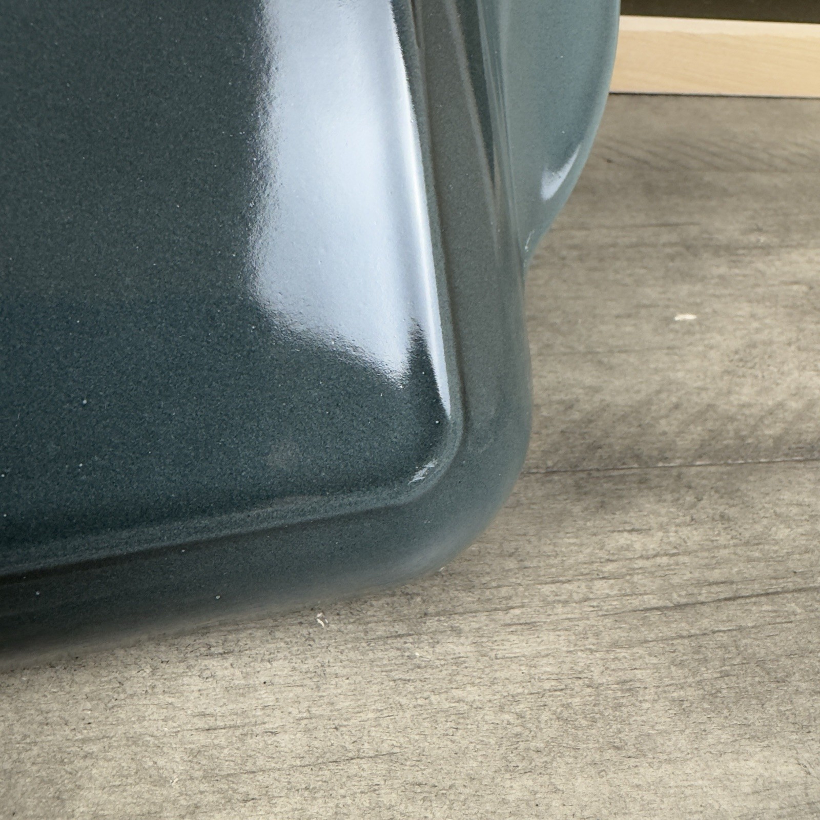 Le Creuset Signature Enameled Cast Iron Skinny Griddle Ocean Scuffed *Read OB