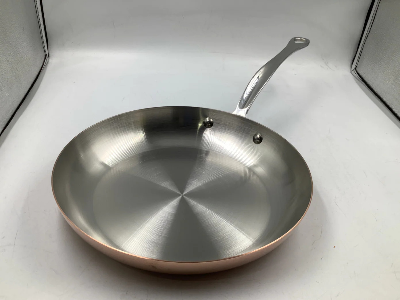 Mauviel M’150 S Copper Frying Pan with Cast Stainless Steel Handle, 10.2 In.