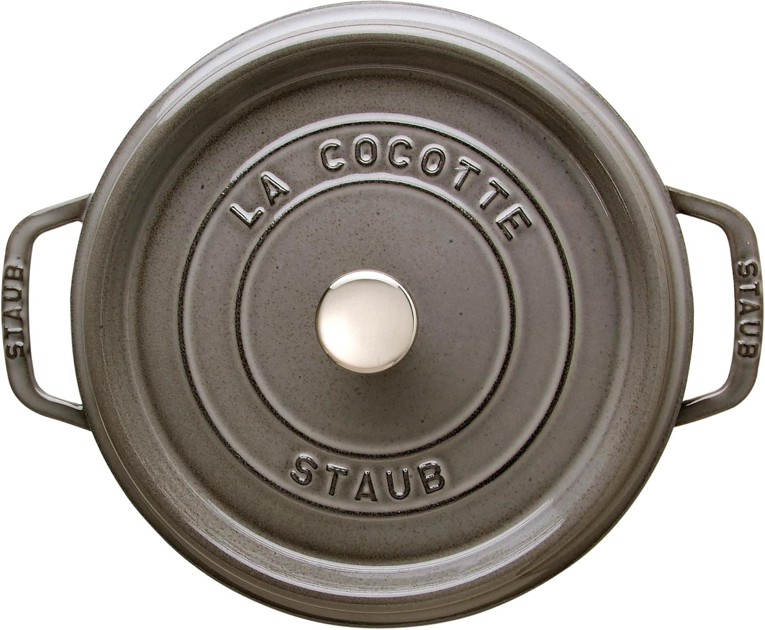 French Cast Iron Dutch Oven, 4-Qt Graphite Grey, Serves 4-6 People