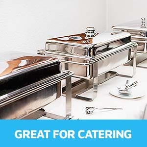 Half-Size Aluminium Foil Lids | [50 Pack] | Fit for 9×13 Roasting Pans |