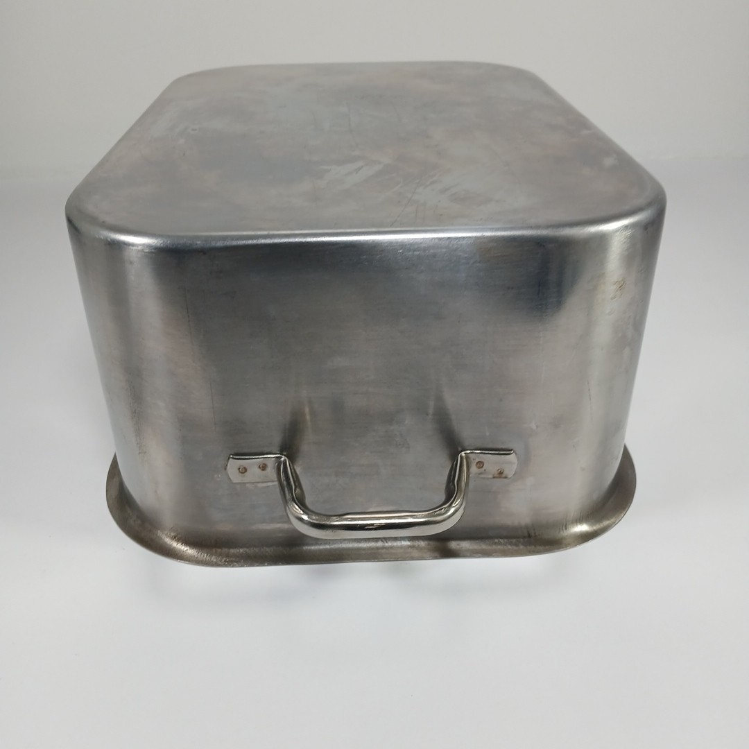 Vented Roaster Pan w/Lid & Insert Stainless Steel Steamer Poacher Made In Taiwan
