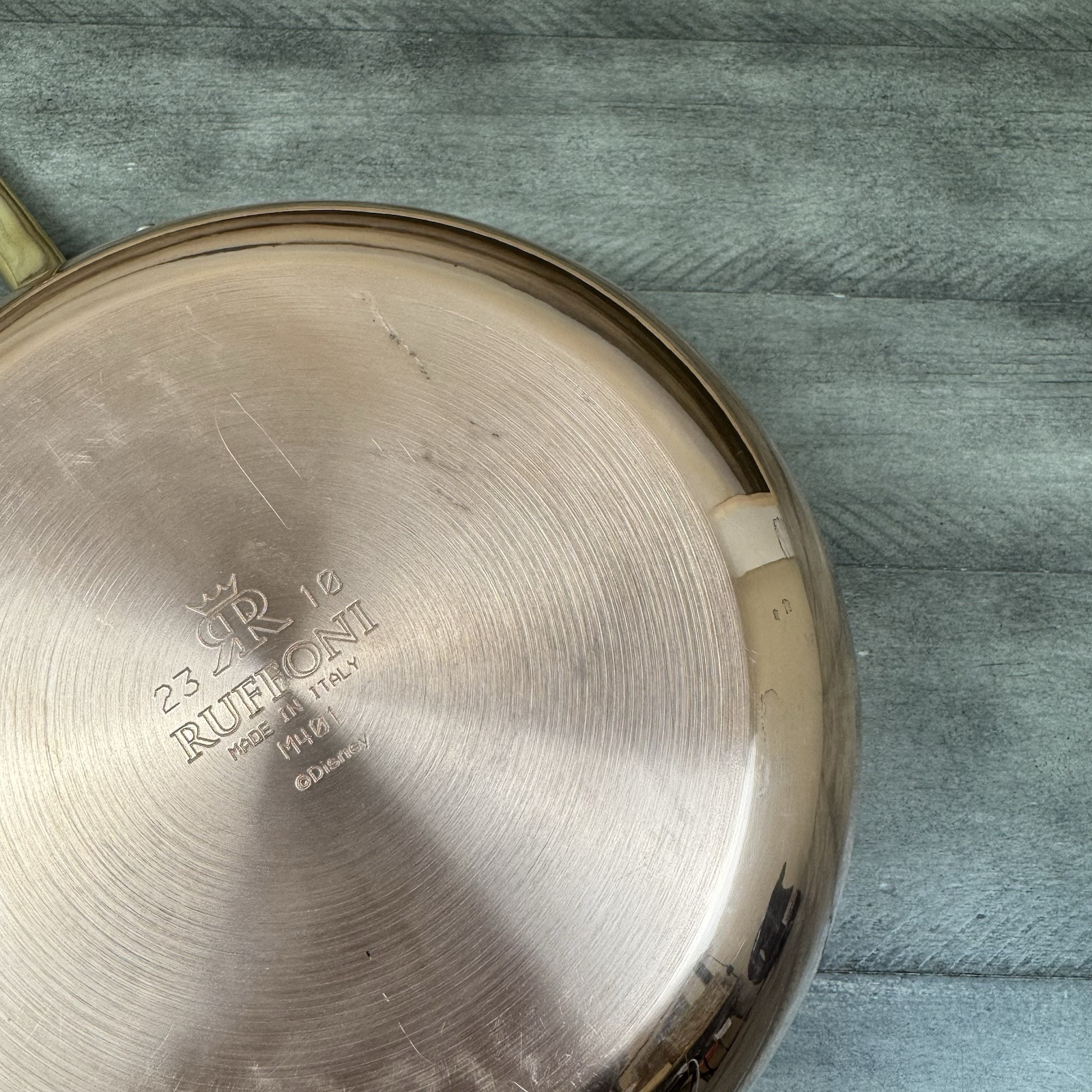 Ruffoni Historia Disney Hammered Copper Chef Pan NO/Lid Scuffed Tarnished Read