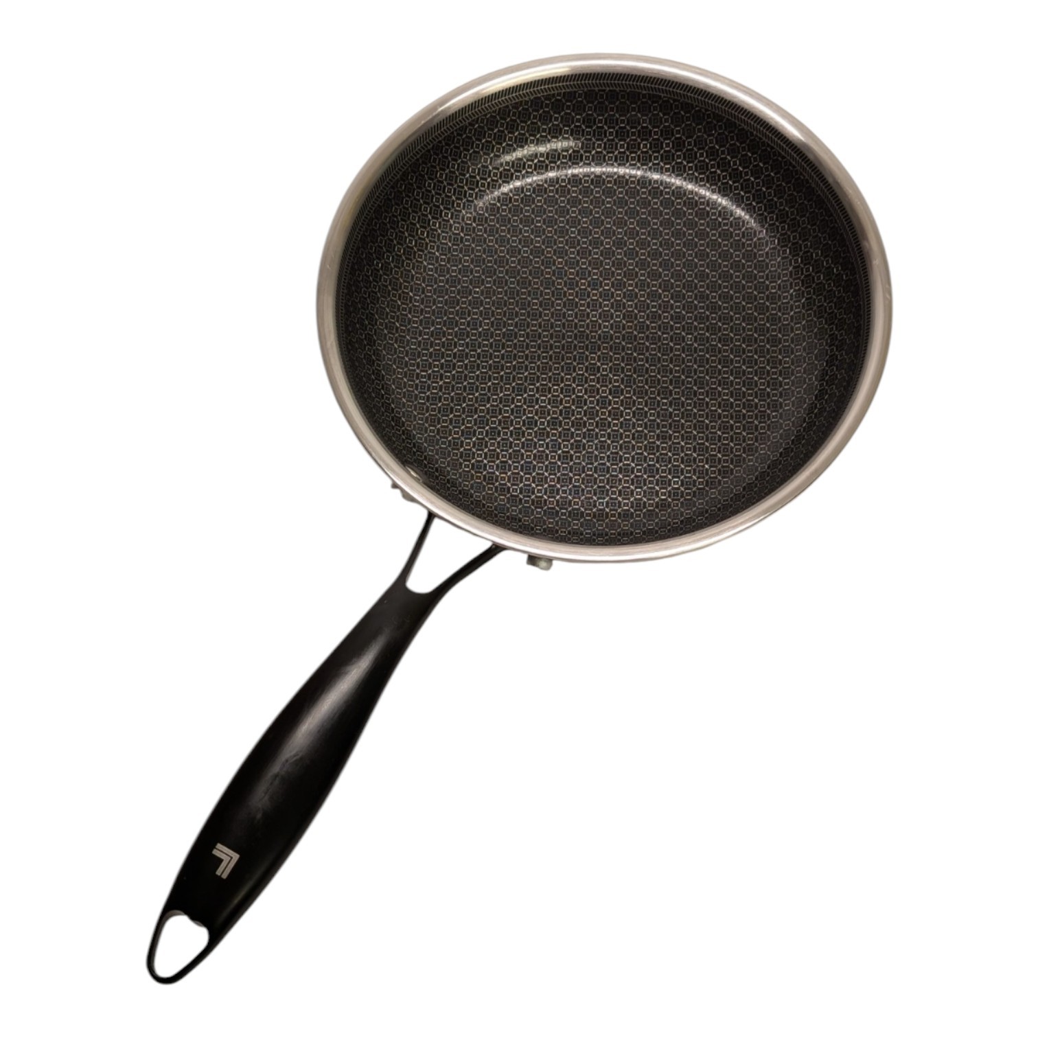 Sharper Image Stainless Steel Diamond Etch 8.5 Inch Frying Pan – HexClad Style