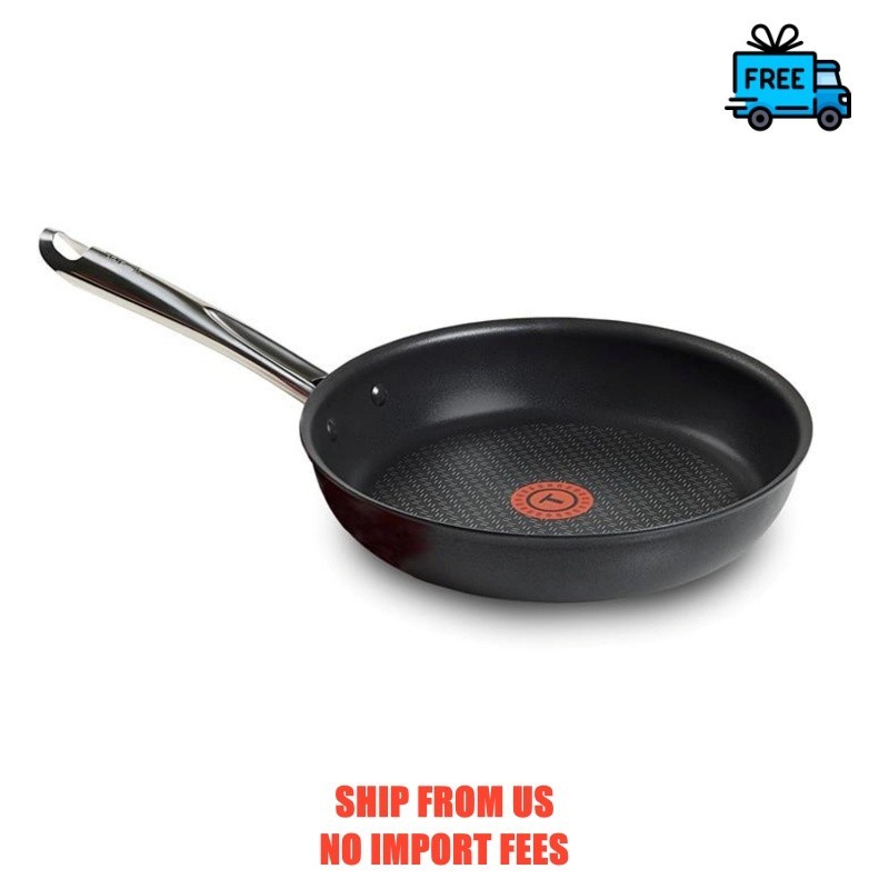 T-fal Cook & Strain Non-stick, 12.5 Inch Frypan, Black