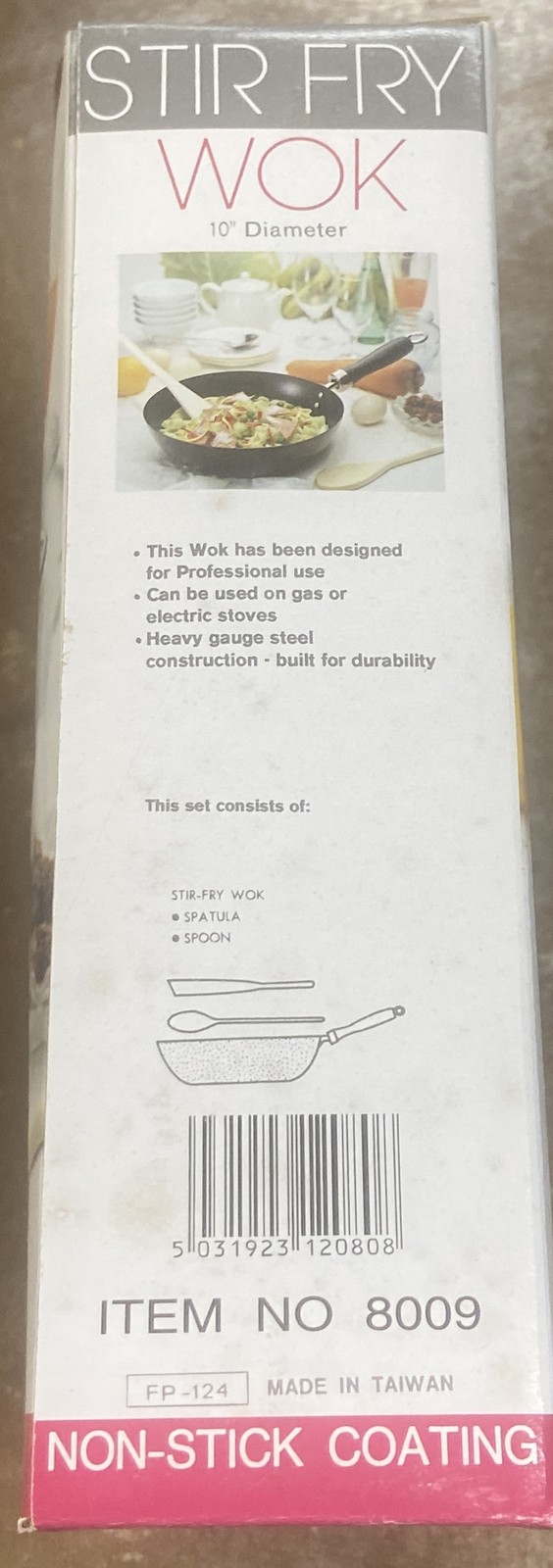10 inch Stir Fry Wok-Nonstick Coating-Professional Use Pan/Skillet ***NEW***