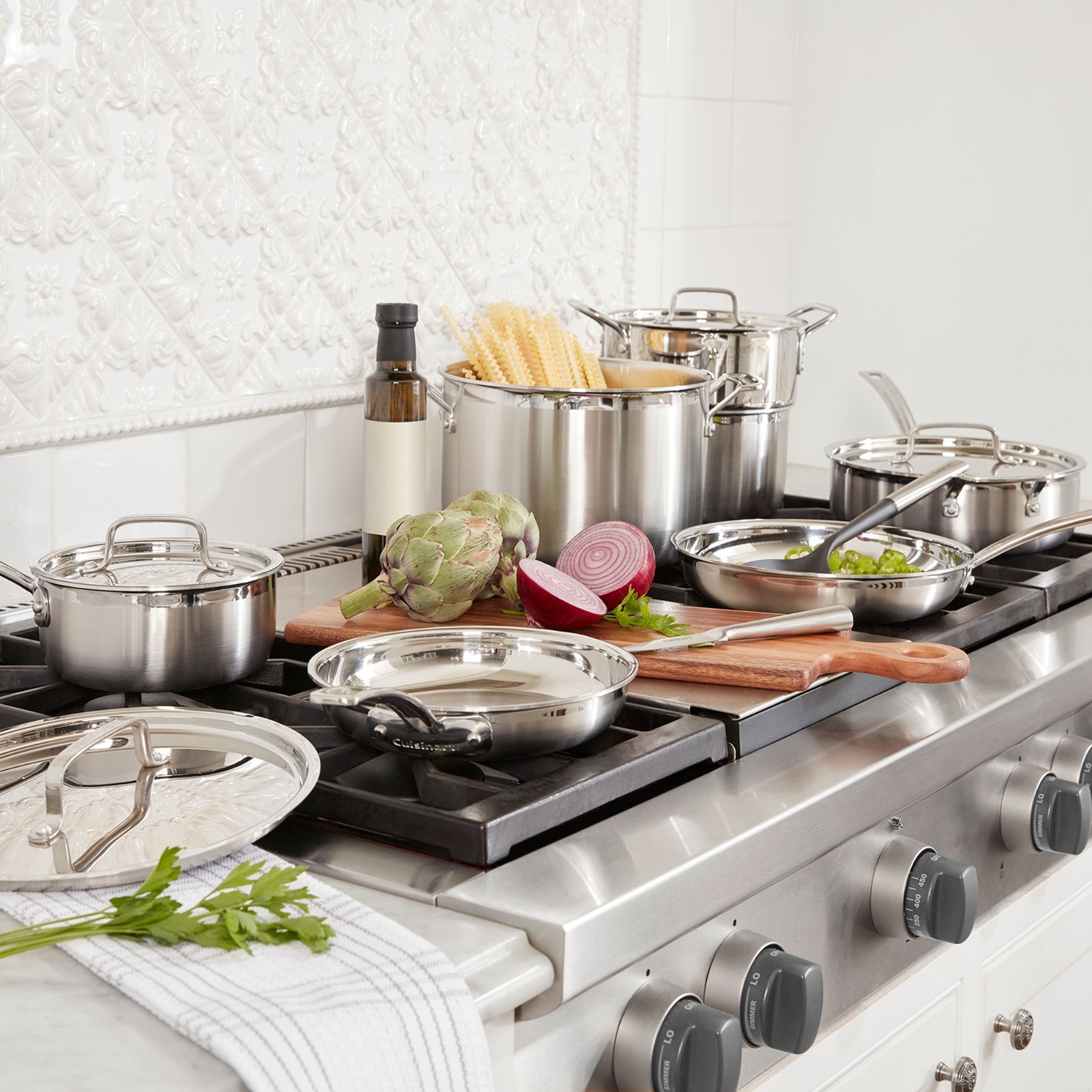 Cuisinart Multiclad Pro Tri-Ply Stainless-Steel 12-Piece Cookware Set, Free Ship