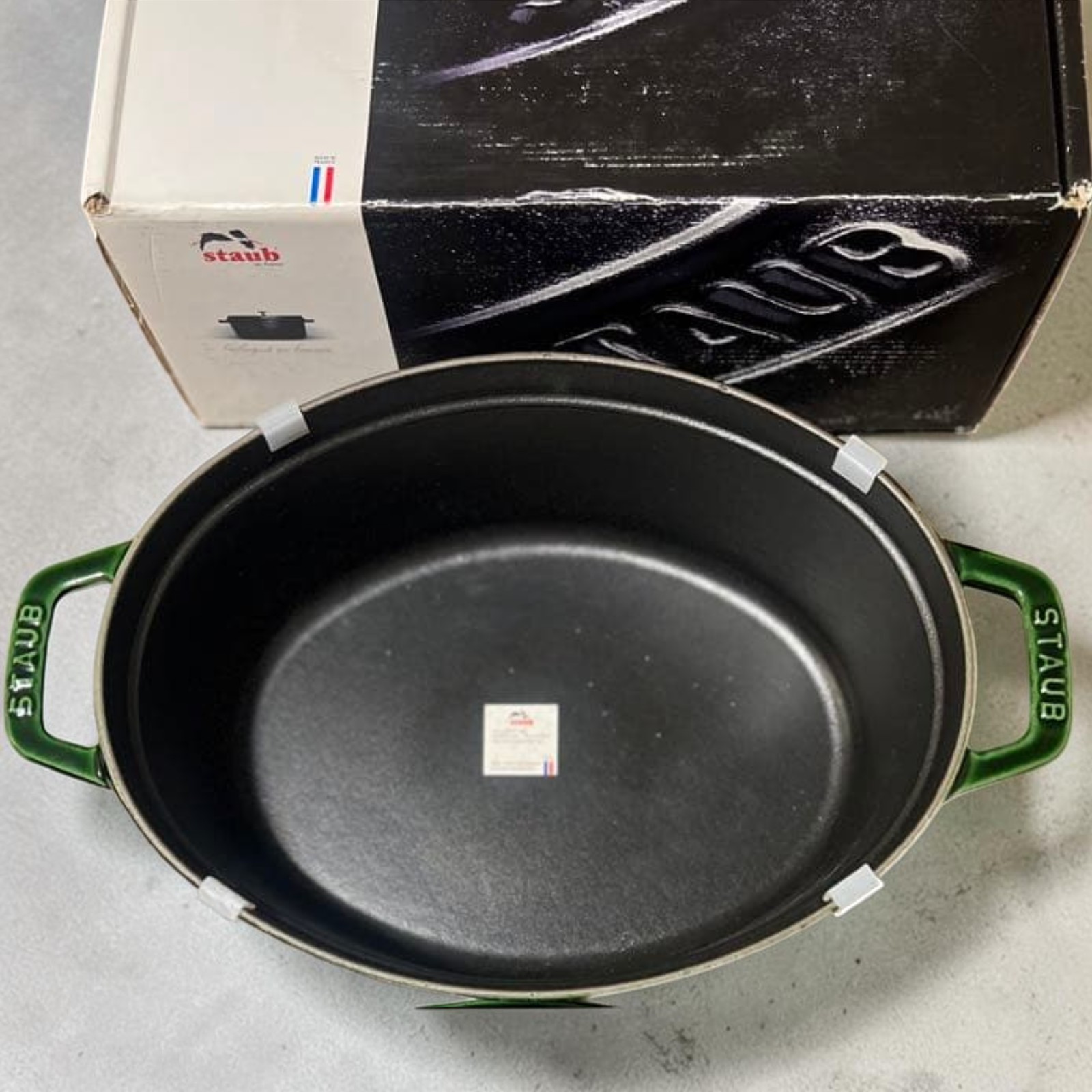 STAUB Vegetable Cocotte 29cm Basil Green rare NEW JP