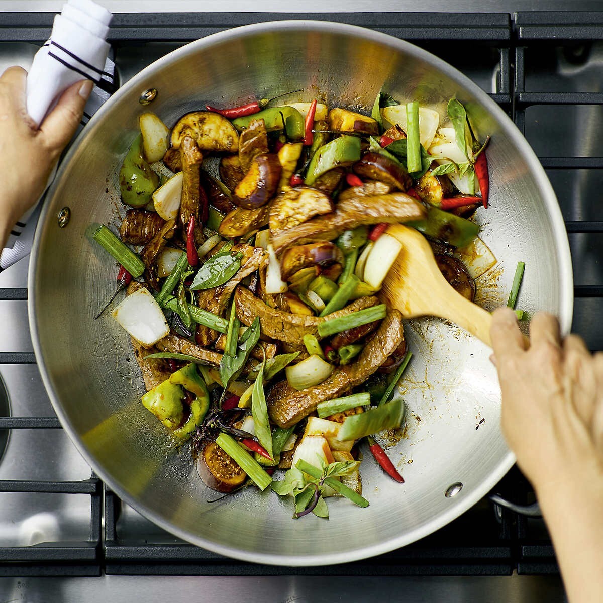 WOK KITCHENAID COOKWARE 15″ STAINLESS STEEL 5-PLY CLAD PAN INDUCTION FLAT BOTTOM