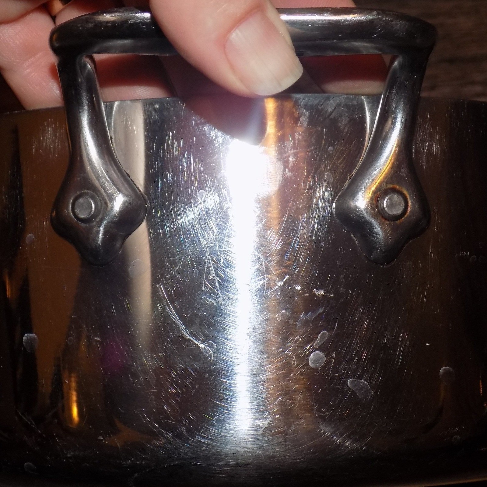 All-Clad Stainless Steel Petite Braiser Sauce Pan with Lid Silver Good Condition