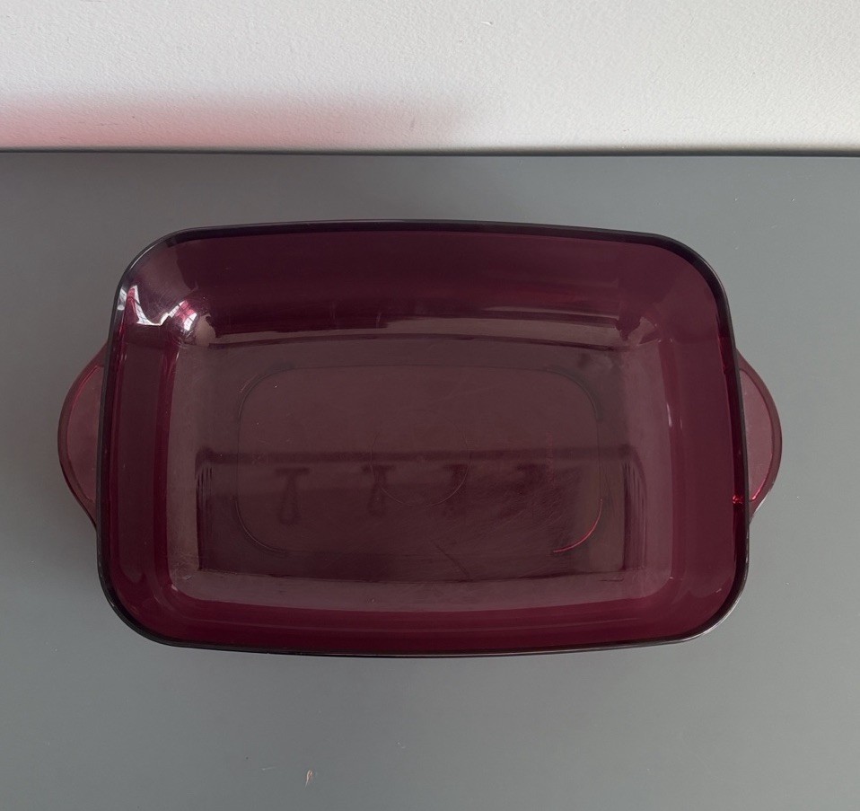 Tupperware Vintage Microwave Rectangle 1.7L Cooker Steamer Cranberry Red 4 Piece