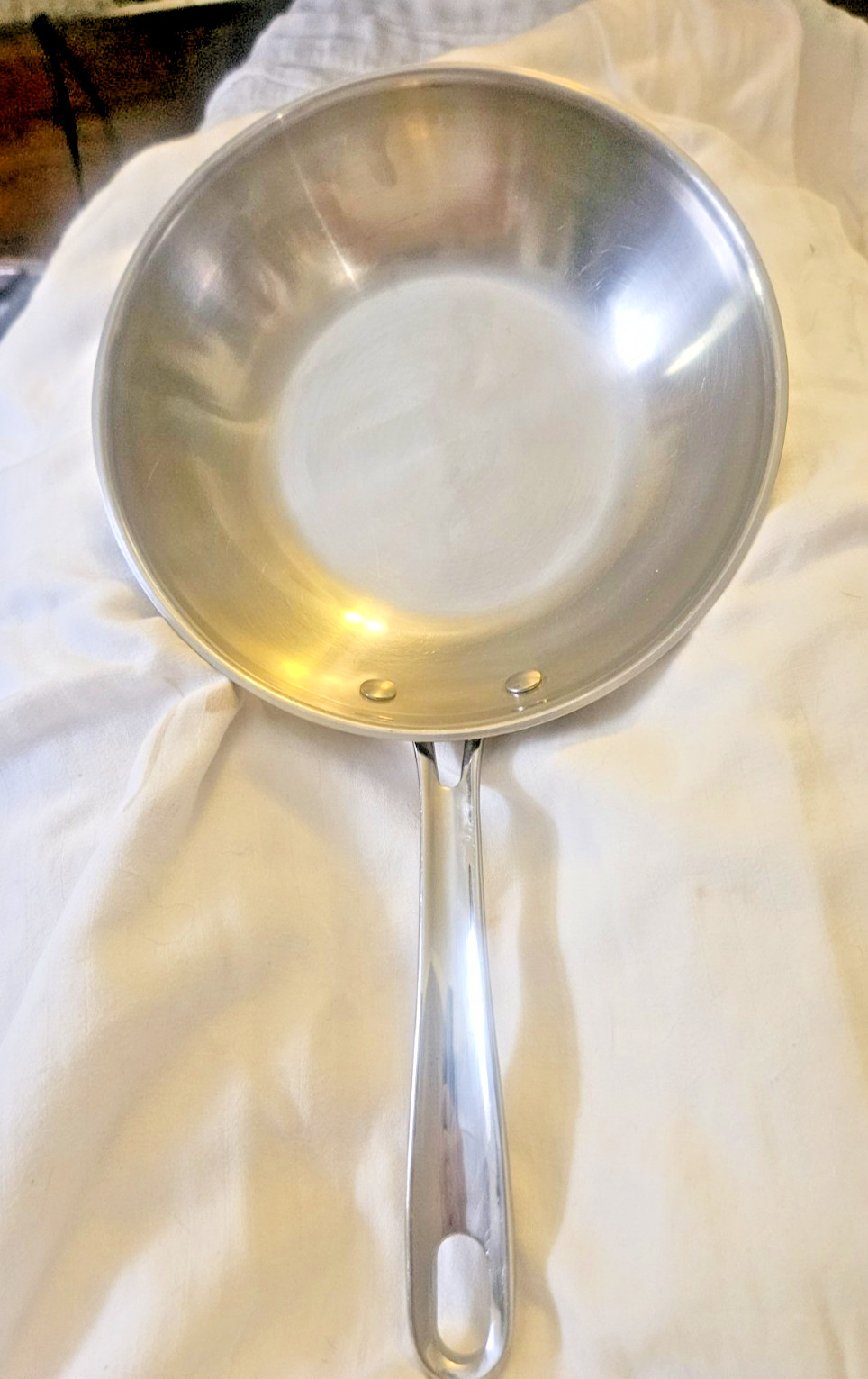 REDUCED! Emeril All Clad Copper Core Fry Saute Pan Skillet Stainless Steel 8 in