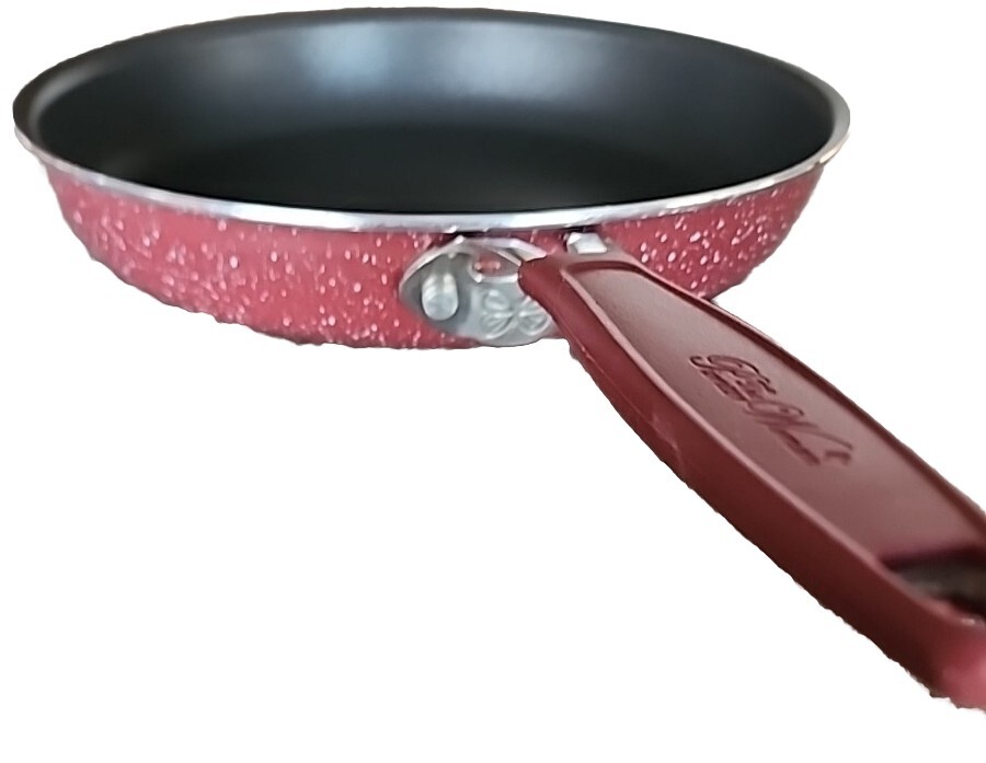 Pioneer Woman KEEPSAKE Floral Merlot ~ Enamel ~ Aluminum ~ 8″ Skillet Frypan