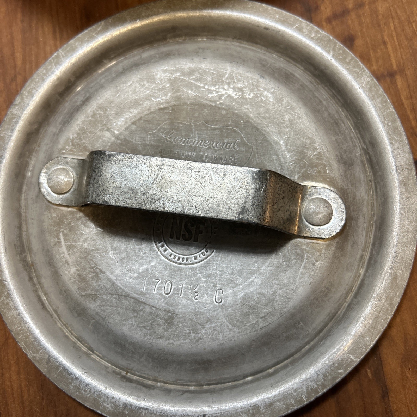 Vintage Commercial Aluminum Cookware Pot And Lid, Camping Saucepan 6 1/2” VTG