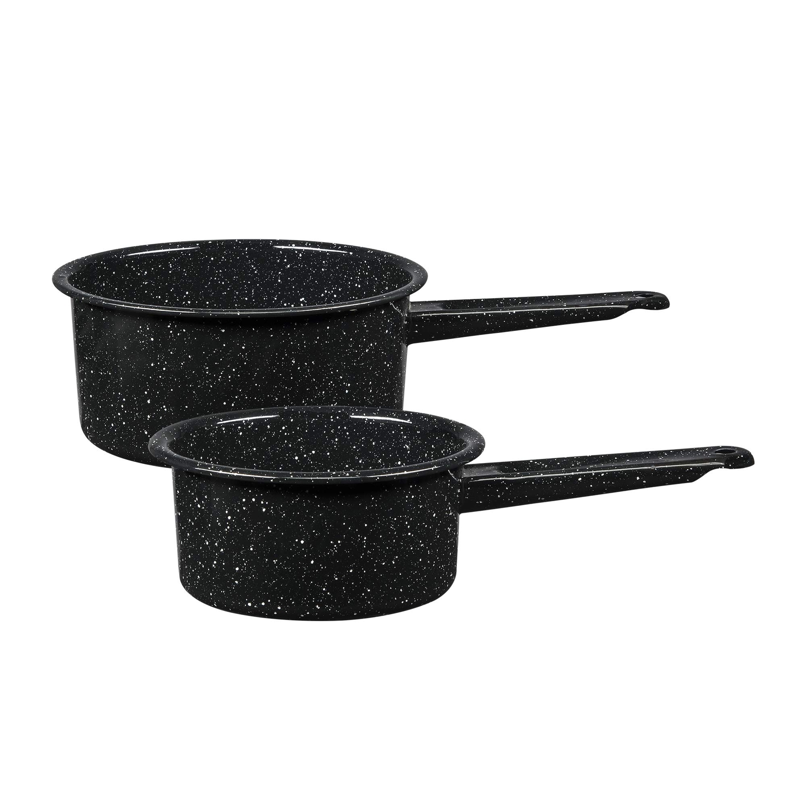 Granite Ware Saucepan, 1 and 2 Qt, Set of 2 – Speckled Black