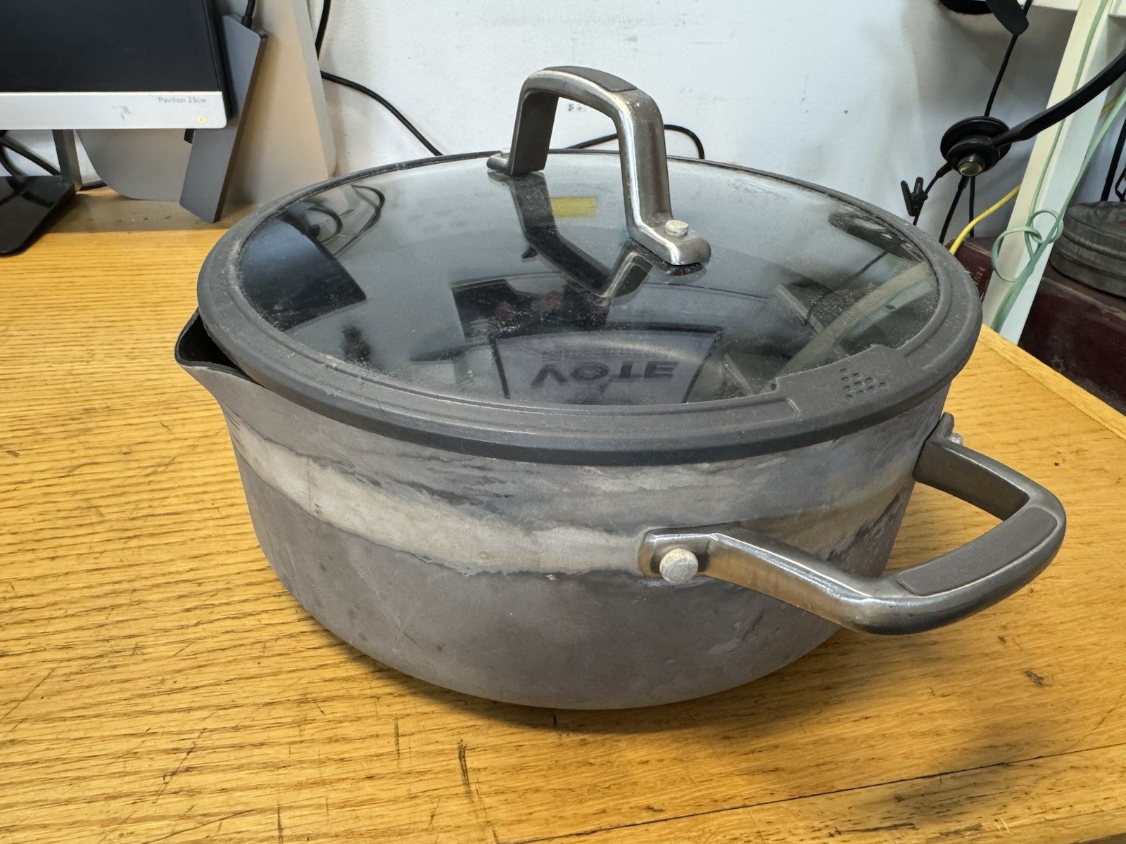 Calphalon 5 Qt 4.7L Stock Pot Glass Lid 8785 Non Stick Classic USA