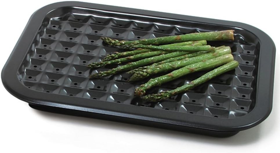 Norpro Broiler/ Roaster Pan Set for Oven – Nonstick Coated 16.5″ x 12″ – NEW