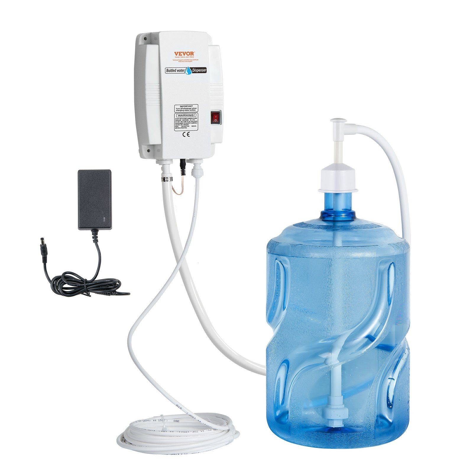 VEVOR Bottled Water Dispenser Pump System , 110V 20ft US Plug High Flow Bottled