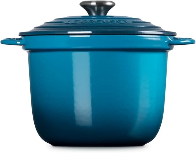 Le Creuset Cocotte Every 20 Rice Pot 20cm 2.8L Cast Iron Deep Teal Japan NEW