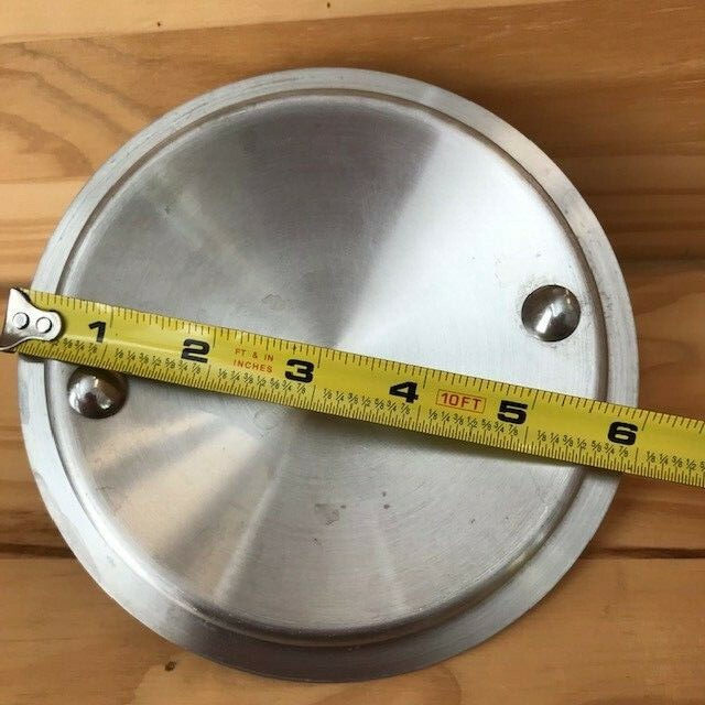 Stainless Steel Lid 6 1/8 Outer Diameter (5 3/8 Inner Diameter) Stay Cool Handle