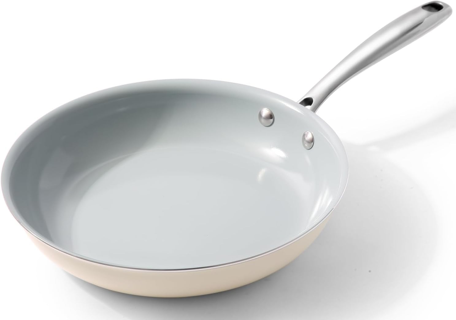 8In Nonstick Ceramic Frying Pan Compatible With Induction Gas Electric 1.5L