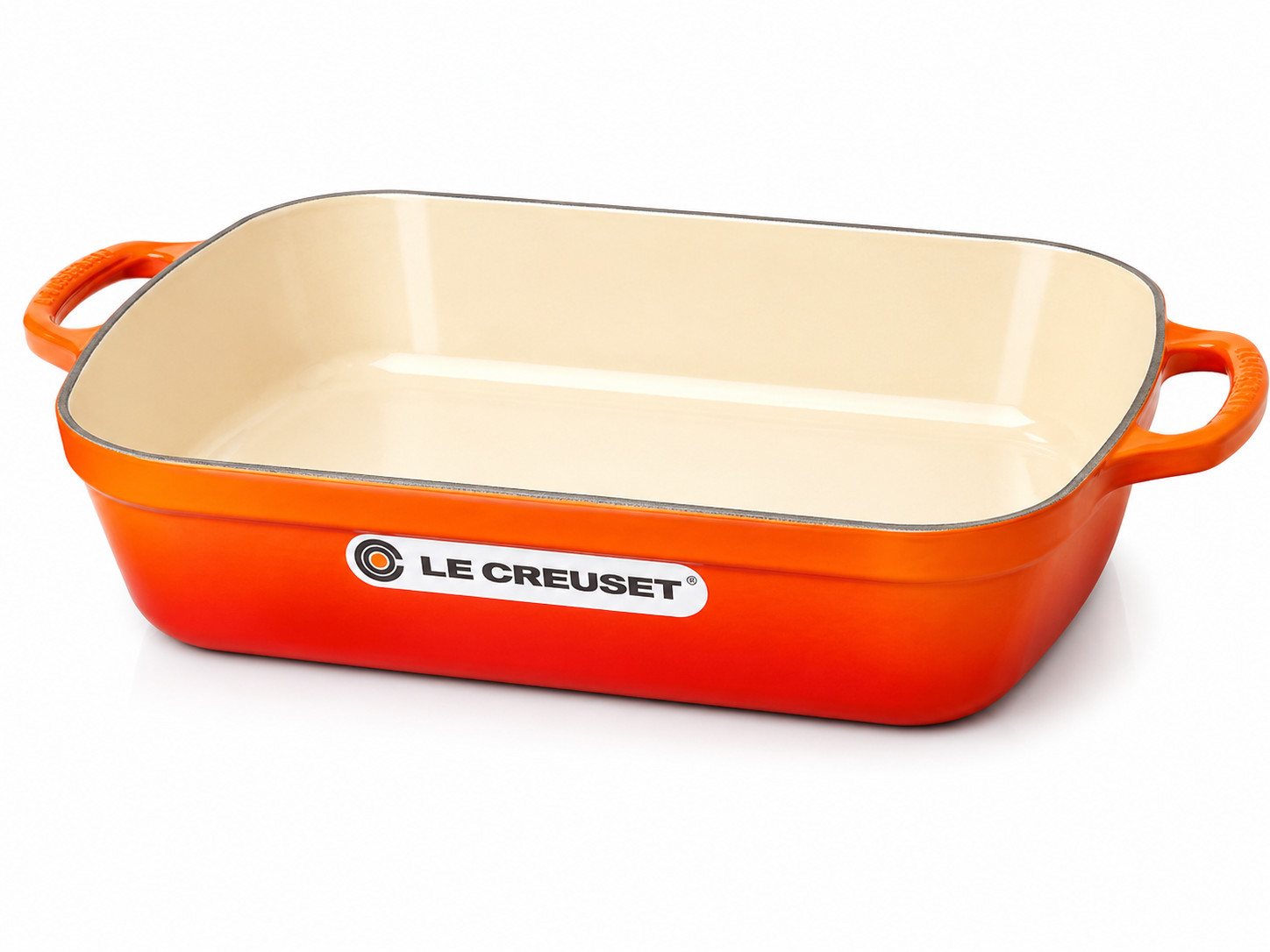Le Creuset Signature Roaster 33cm Volcanique/Flame Enameled Cast Iron | France