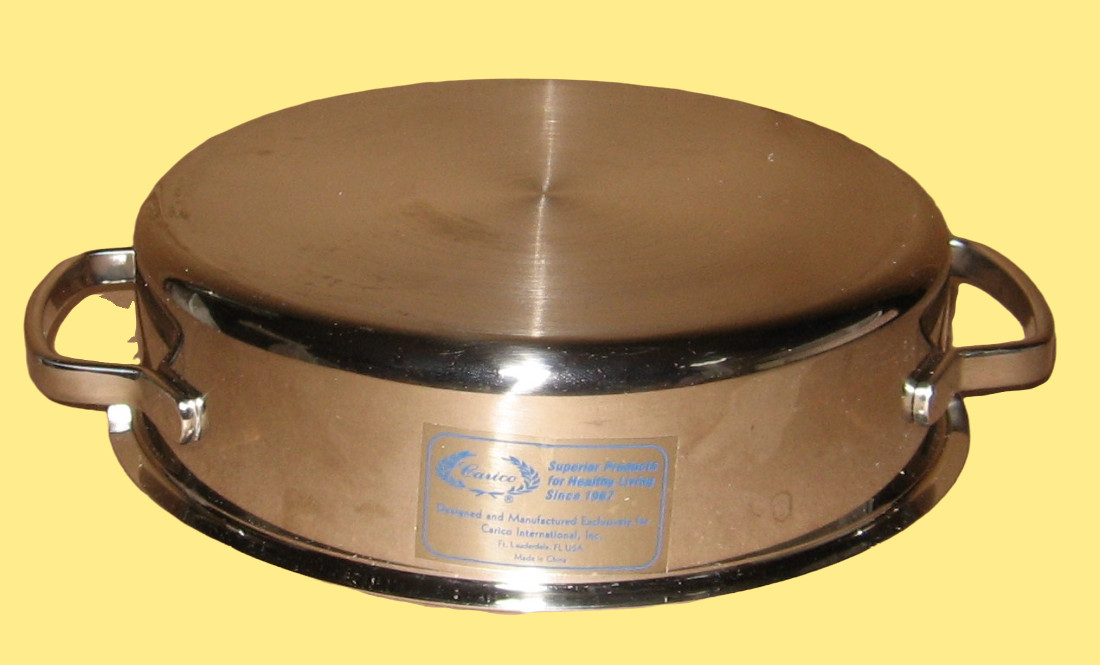 CARICO ULTRA TECH ll 8 5/8 JR DOME LID COVER CAKE PAN CASSEROLE STAINLESS STEEL