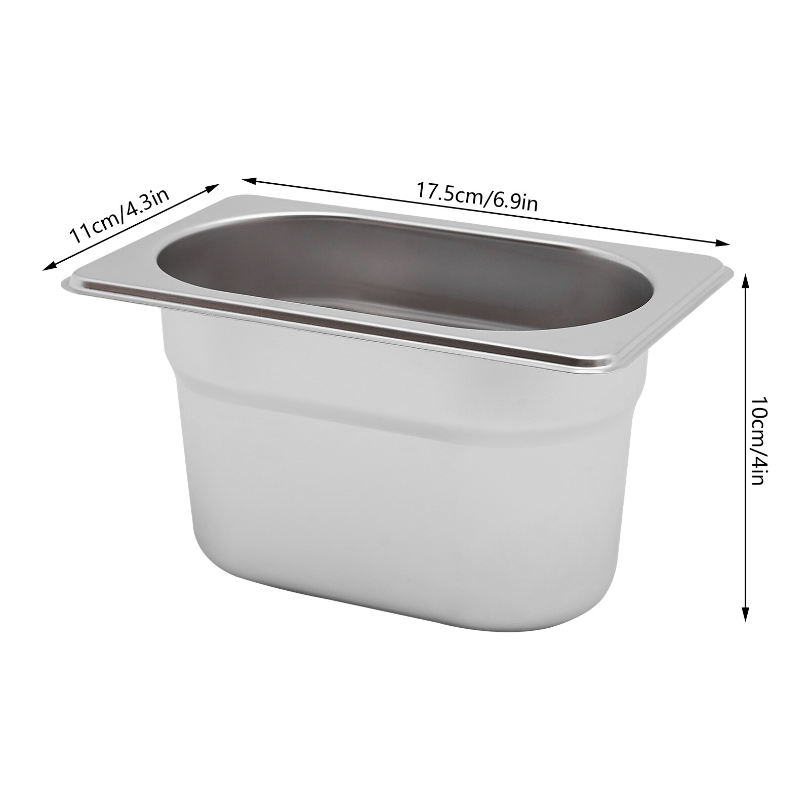 10 pcs Commercial Stainless Steel Steam Table Pan, Stainless Steel Pan, Catering