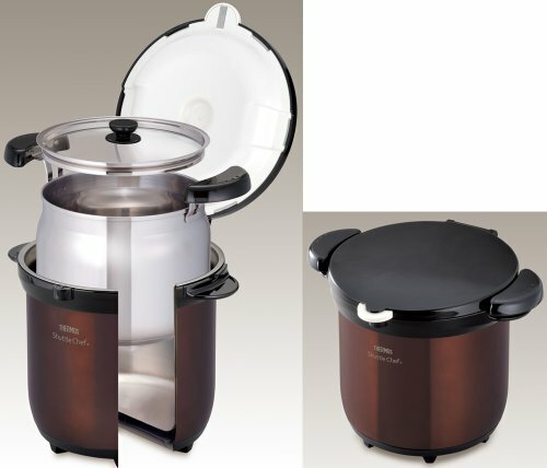 THERMOS vacuum heat insulation cooker Shatorushefu 4.5L clear Brown KBG-4500 CBW