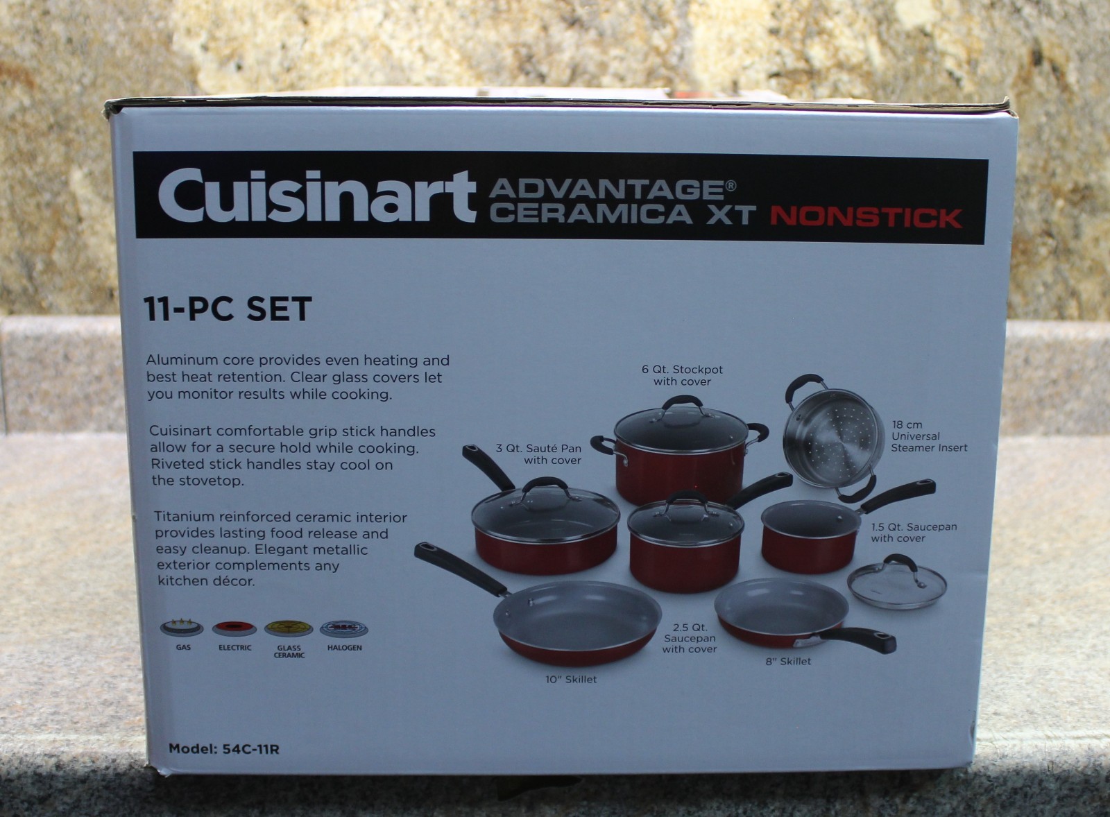 Cuisinart 54C-11R Advantage Ceramica XT Nonstick 11pc Set