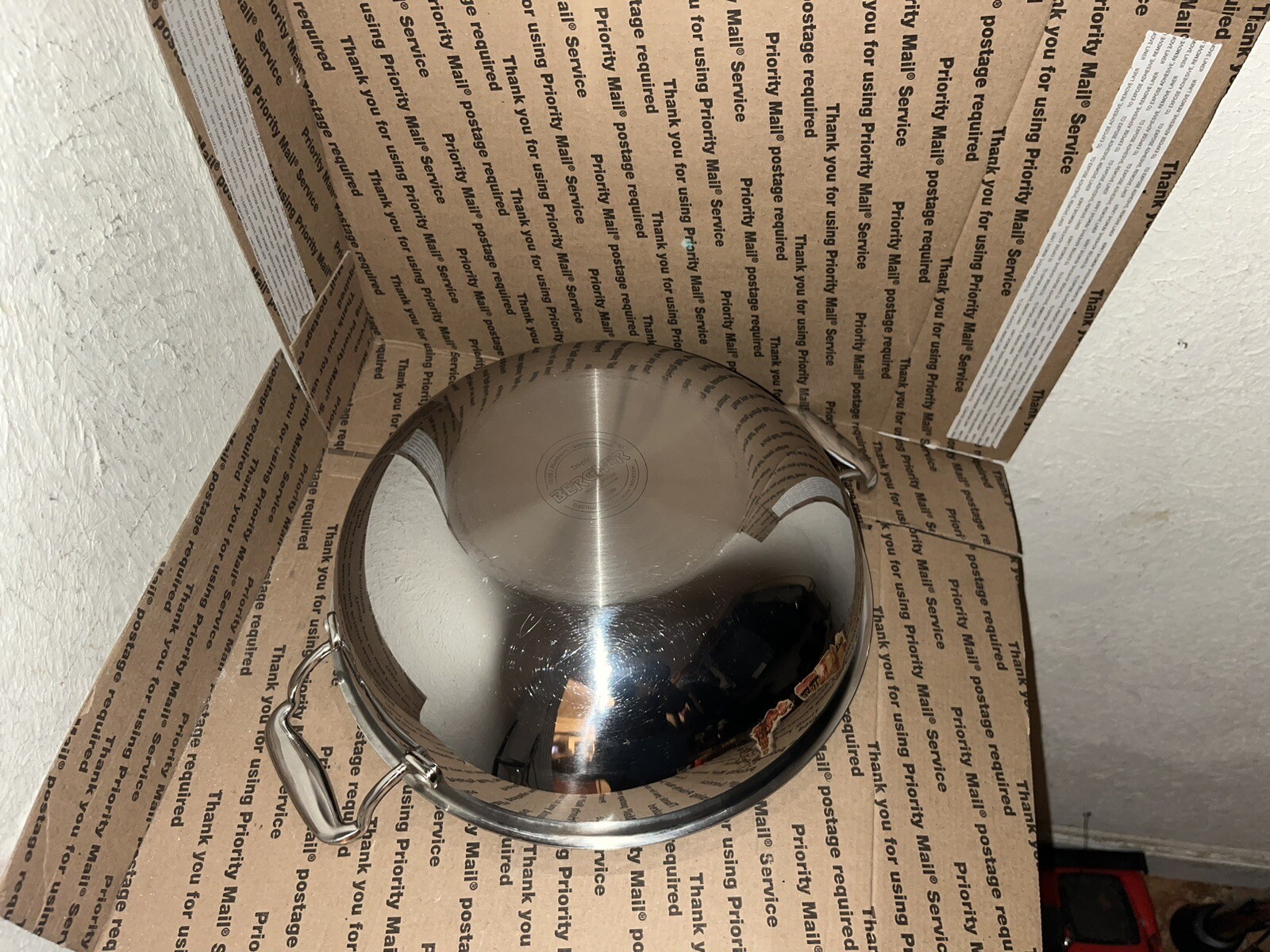 BERGNER Hitech Triply Stainless Steel Non Stick Prism 11-3/4” No Lid