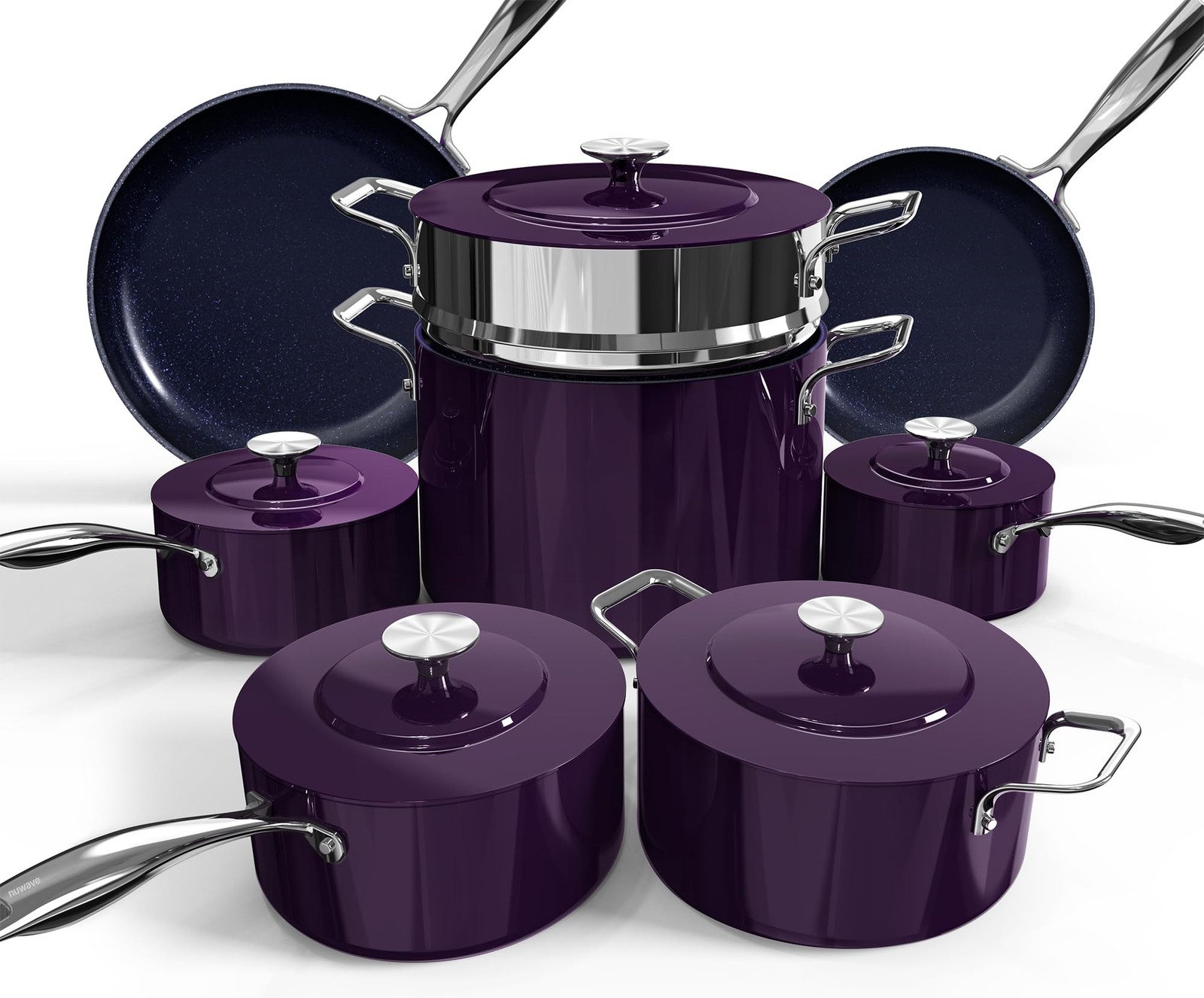 Nuwave 31907 Lux 13pc Forged Lightweight Cookware PFAS Free, Healthy G10 Duralon