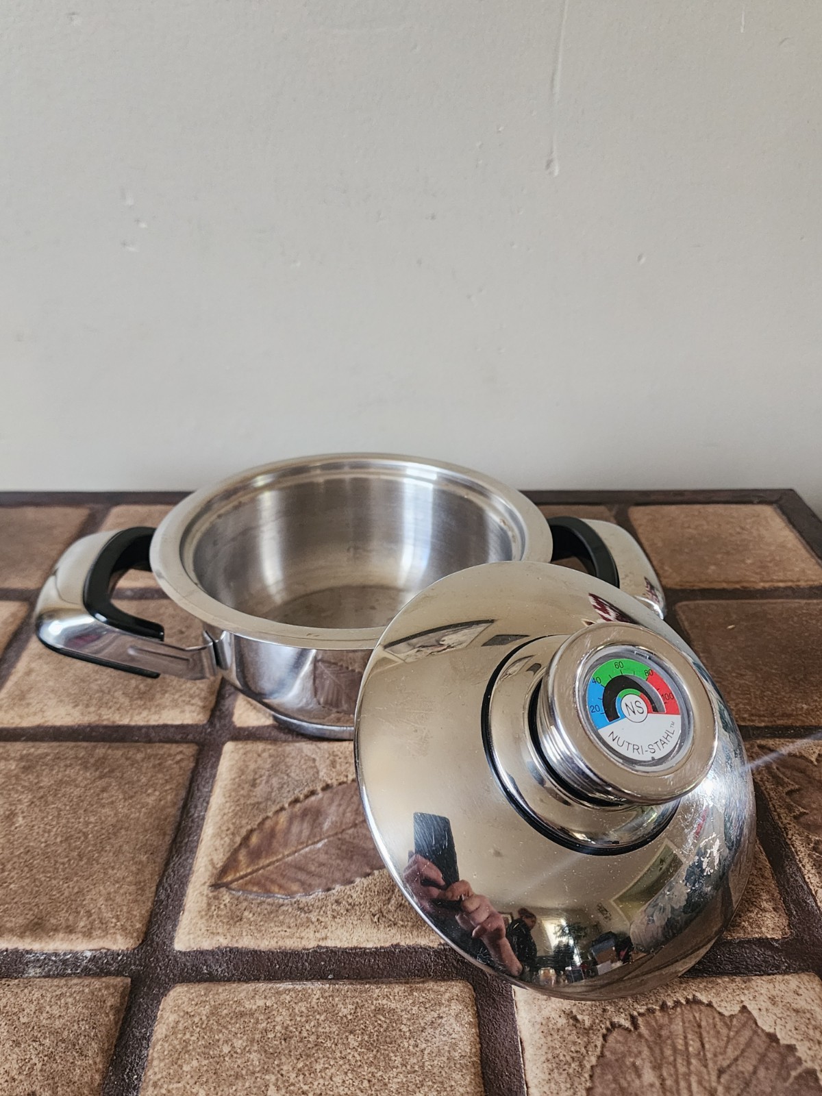 Nutri Stahl Nutri Thermic 24 Element Stainless 1 Qt Saucepan Mini Pot W/ Lid EUC