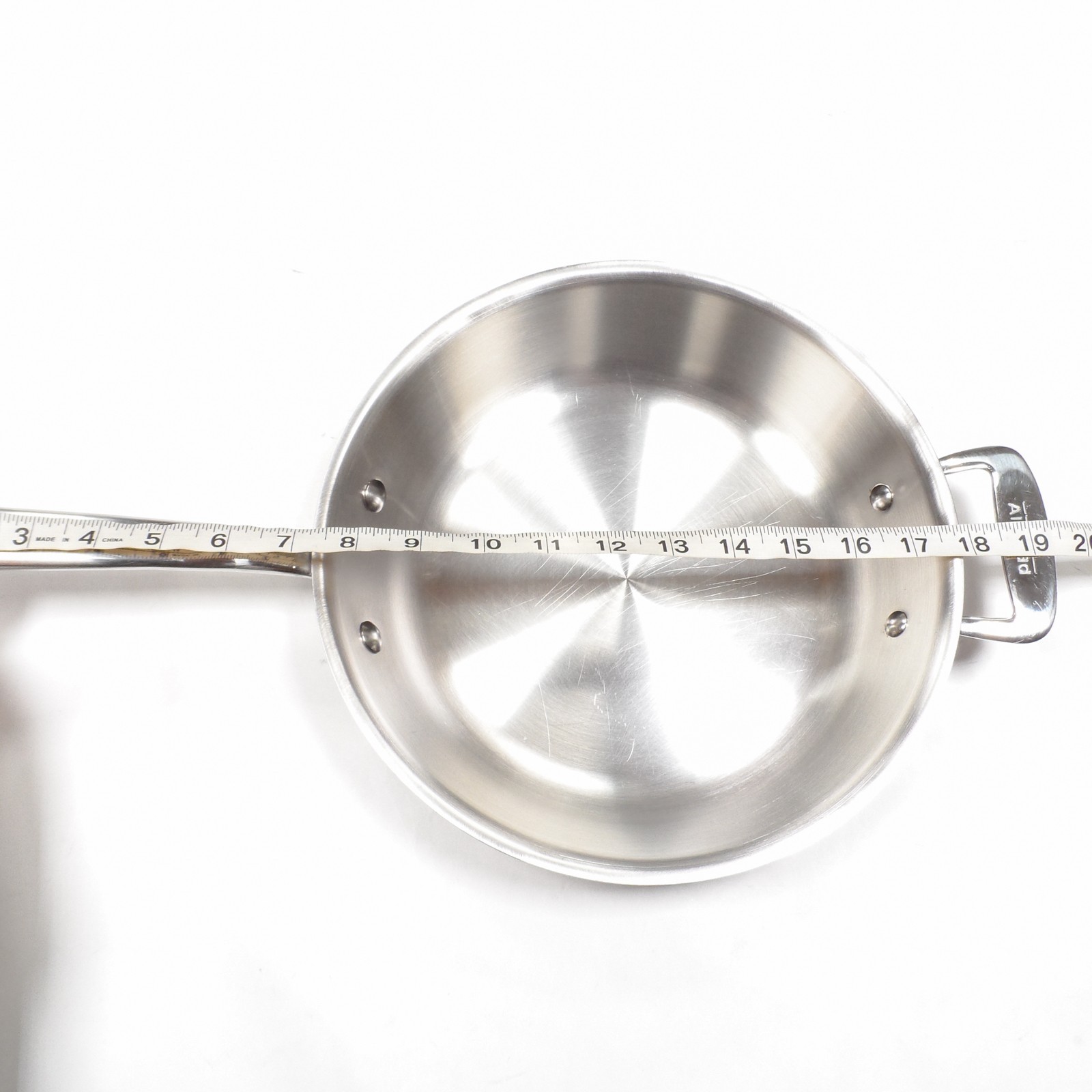 All Clad d7 Made in USA 10″ Stainless Steel Handle Frying Pan Skillet – No Lid