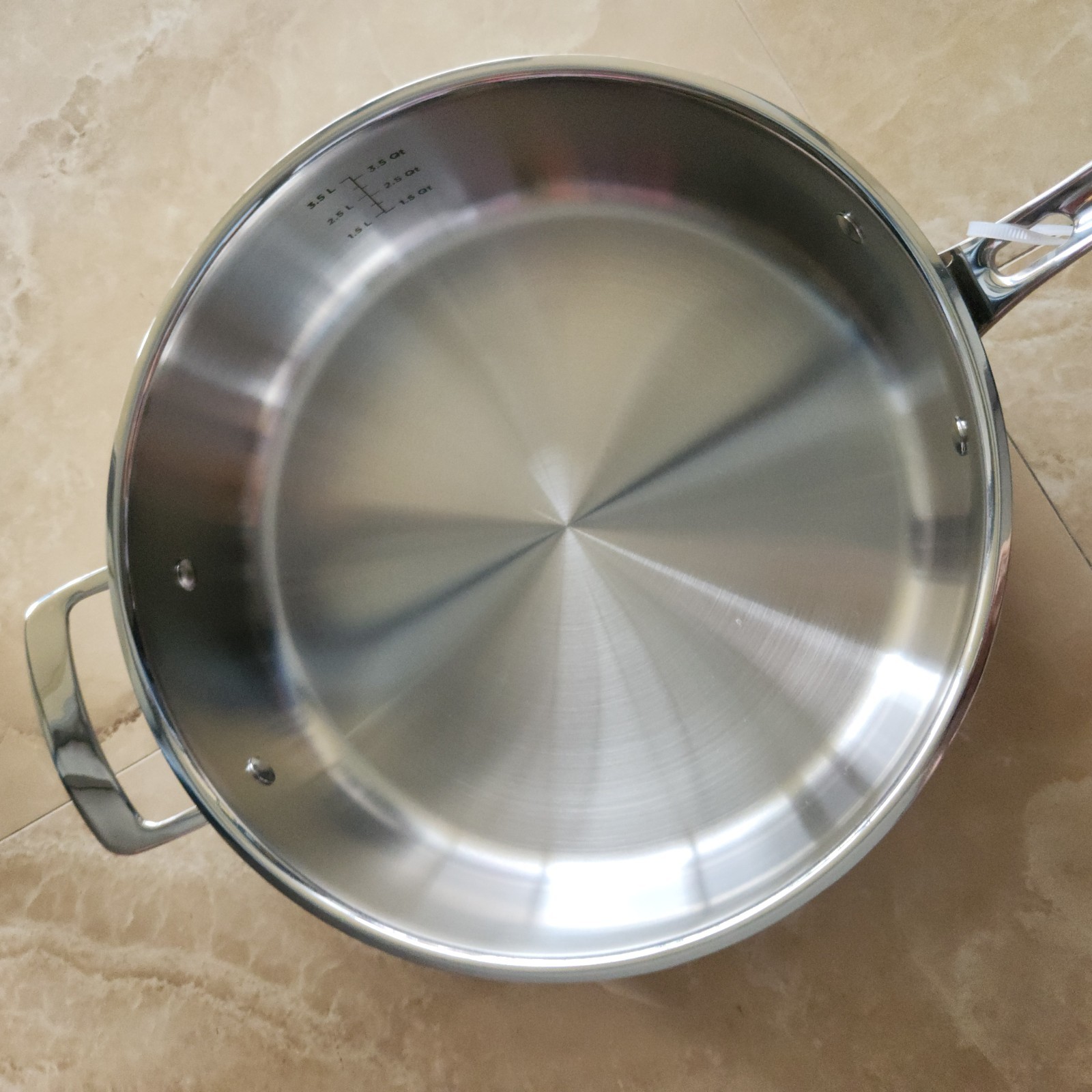 Viking 3-Ply 18/8 Stainless Steel Saute Pan Glass Lid- 5.25 Qt/4.9 L- NWT!